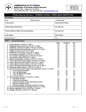 school inspection form pdf