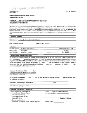 National Register of Historic Places Registration Form