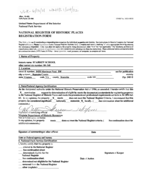 National Register of Historic Places Registration Form