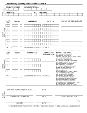 Leave Activity Reporting Form - doa virginia