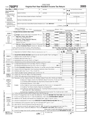fillable online tax virginia staple here form 760py your first name virginia form 760py