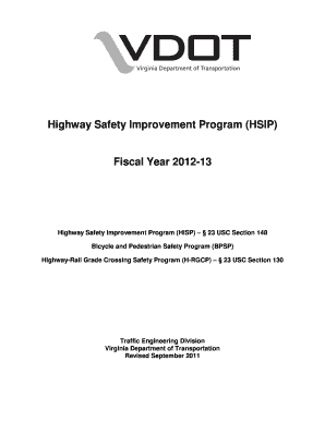 vdot hsip form
