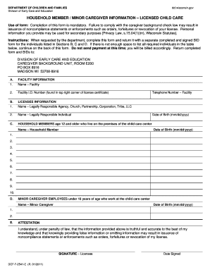 Caregiver Background Check Form
