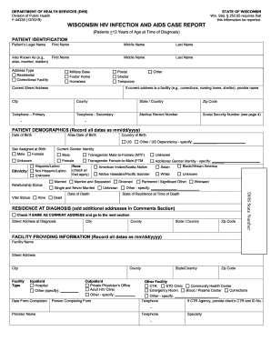 Wisconsin HIV Infection and AIDS Case Report