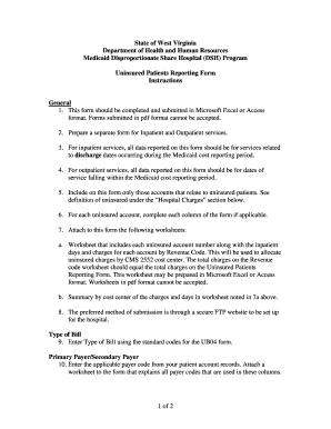 west virginia disproportionate share worksheet form