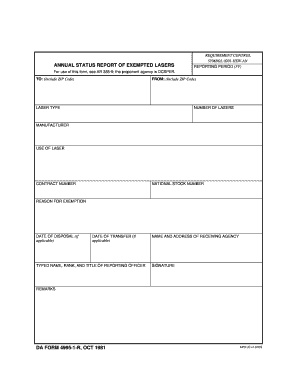 Army 5960 example - form 4995