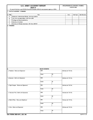army accident report fill print download online samples army accident report form