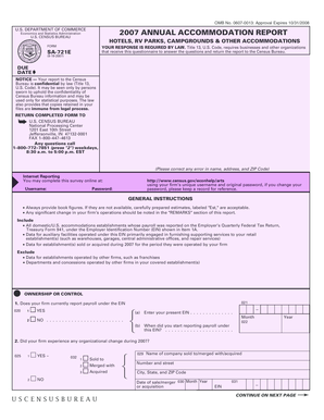 US Annual Accommodation Report