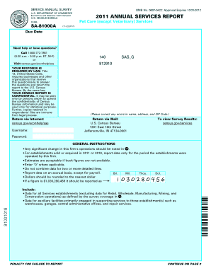 Pet Care (except Veterinary) Services - www2 census