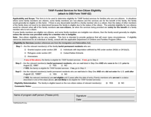 TANF Non-Citizen Eligibility Form