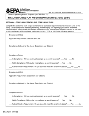 Federal Operating Permit Compliance Plan