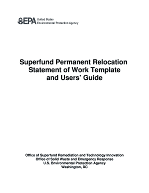 Model Statement of Work for Residential Real Estate Acquisition and Relocation Assistance. Model Statement of Work for Residential Real Estate Acquisition and Relocation Assistance - epa