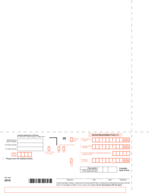 Louisiana Annual Reconciliation Form L-3
