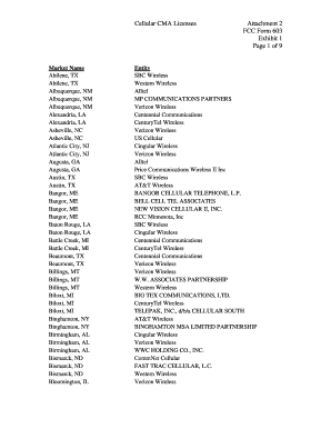 fcc cma names cellular form