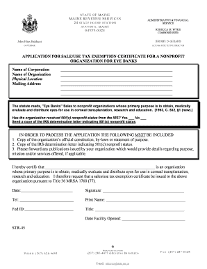 APPLICATION FOR SALE/USE TAX EXEMPTION CERTIFICATE FOR A NONPROFIT ...