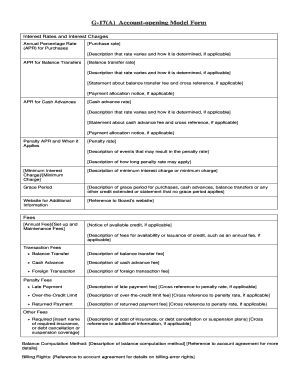 G-17(A) Account-Opening Model Form