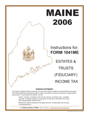 Maine Form 1041ME
