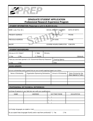 Graduate Student Application (pdf) - NIST - nist