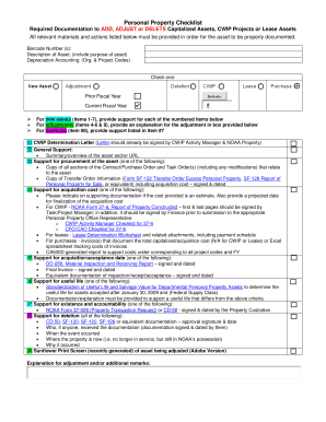 CWIP Property Checklist - NOAA Personal Property Management ... - pps noaa