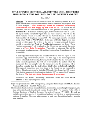 Abstract example - tips osmre