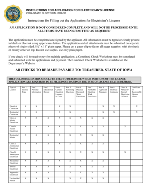 Master A or B License Application - Iowa Department of Public Safety
