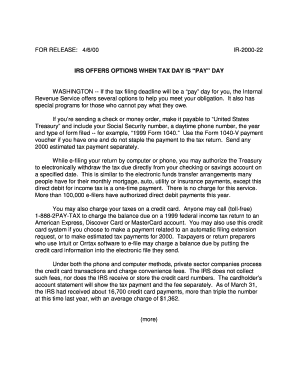 IRS Tax Payment Options Notice