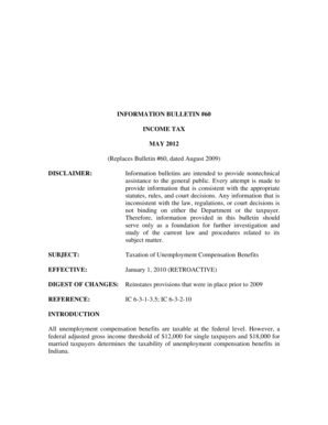 Indiana Unemployment Compensation Tax Form