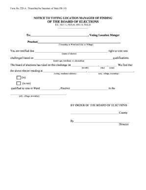 Ohio Voting Qualification Notice