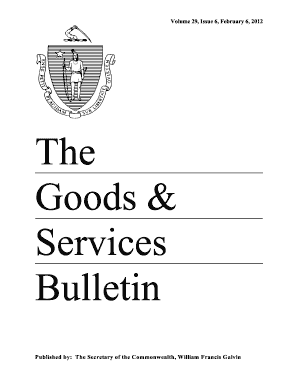 Goods and Services Bulletin