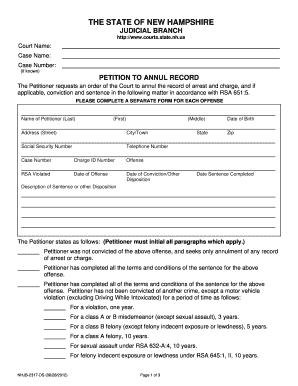 address to send a nhjb 2317 ds form in new hampshire