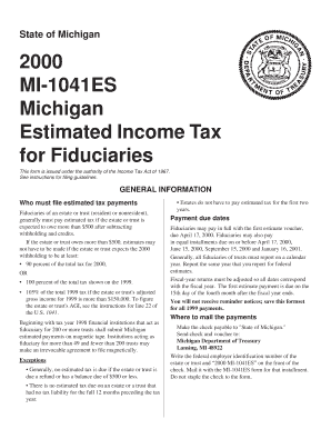 Michigan Estimated Income Tax for Fiduciaries