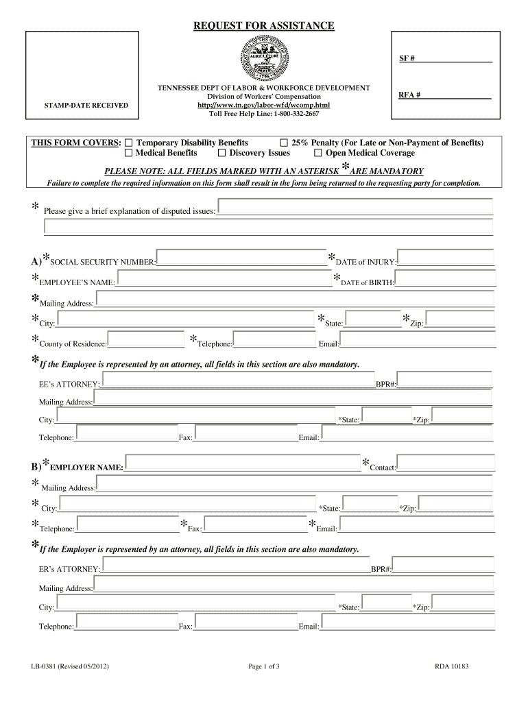 tngovlabor wfd c40a form 2012 Preview on Page 1