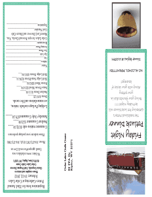 Potluck fillable form