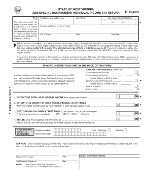 2005 140 wv form