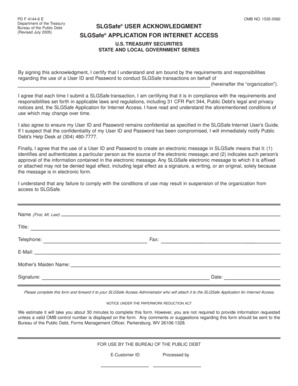 SLGSafe User Acknowledgment Form