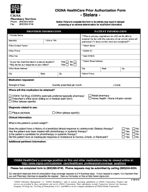 cigna healthspring medicare prior authorization form