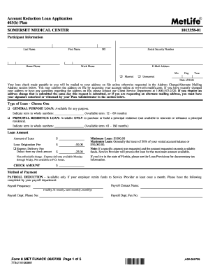 403(b) Plan Loan Application
