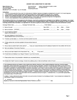 Hc1 claim form - seven corners lloyds injury and sickness proof of loss form