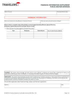 Financial Information Supplement