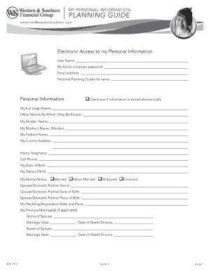 Personal Planning Guide