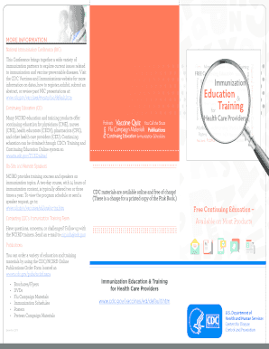 Fillable Online cdc 2010 Curriculum Brochure - cdc Fax Email Print ...