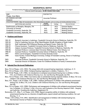 vanderbilt victr biosketch format form