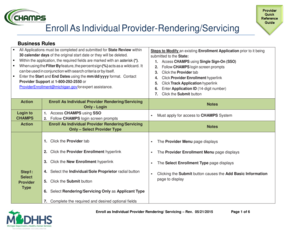 Michigan Individual Provider Enrollment Form