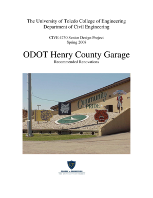 ODOT Henry County Garage - College of Engineering - The - eng utoledo