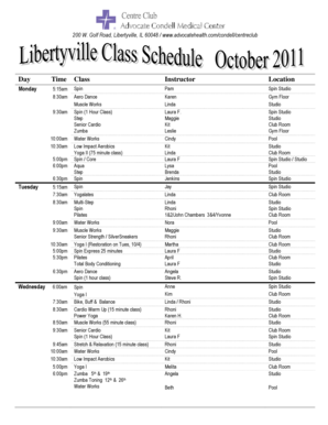 NEW CLASSES - Advocate Health Care