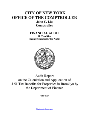 The City of New York Office of the Comptroller Financial Audit Audit ... - comptroller nyc