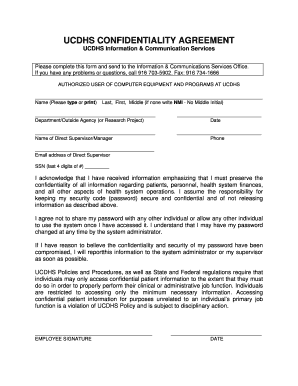 UCDHS CONFIDENTIALITY AGREEMENT - UC Davis Health System - ucdmc ucdavis