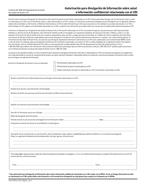 Autorización para divulgación de Información sobre salud