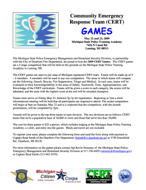 (CERT) GAMES - State of Michigan - michigan