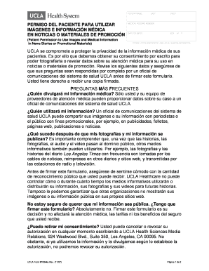 Permiso del Paciente para Utilizar Imágenes e Información Médica